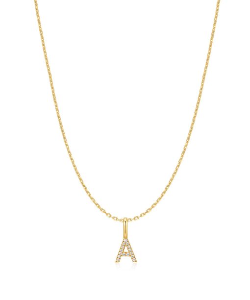 Ania Haie Gold Letter A Initial Necklace