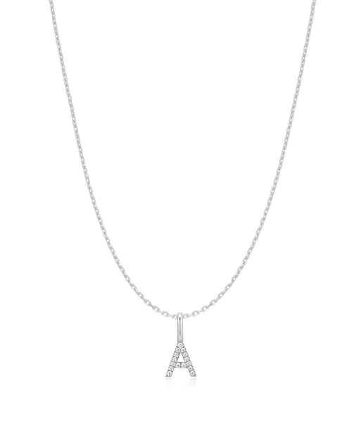 Ania Haie Silver Letter A Initial Necklace