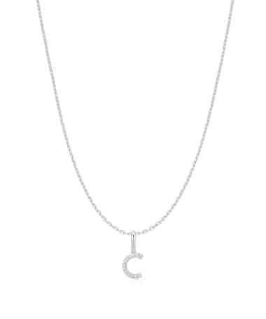 Ania Haie Silver Letter C Initial Necklace
