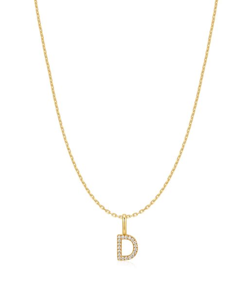 Ania Haie Gold Letter D Initial Necklace