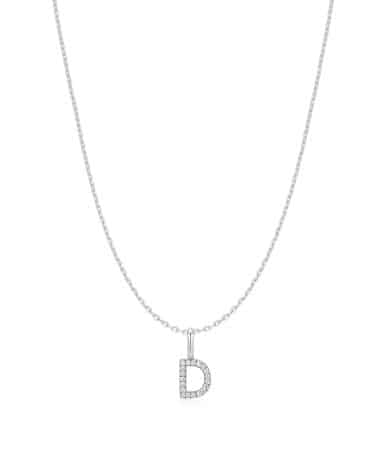Ania Haie Silver Letter D Initial Necklace