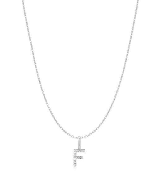 Ania Haie Silver Letter F Initial Necklace
