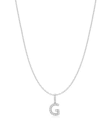 Ania Haie Silver Letter G Initial Necklace