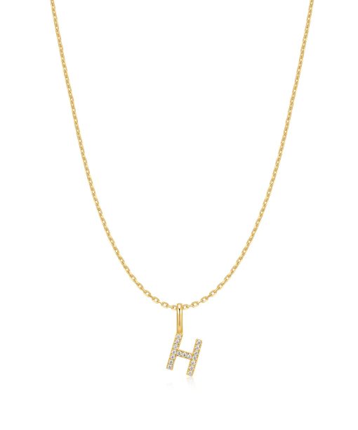 Ania Haie Gold Letter H Initial Necklace