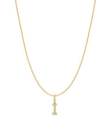 Ania Haie Gold Letter I Initial Necklace