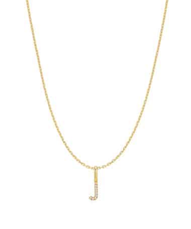 Ania Haie Gold Letter J Initial Necklace