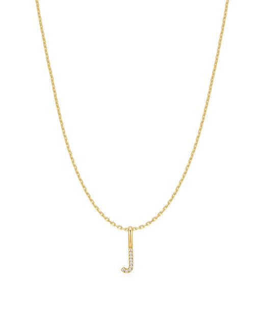 Ania Haie Gold Letter J Initial Necklace