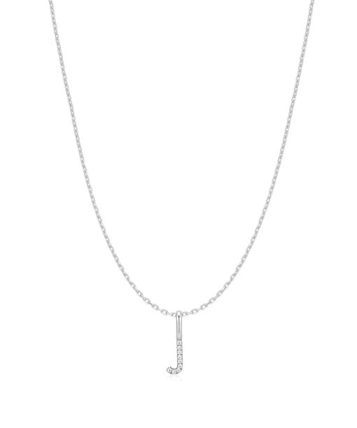 Ania Haie Silver Letter J Initial Necklace
