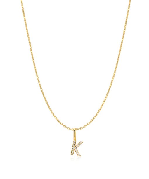 Ania Haie Gold Letter K Initial Necklace