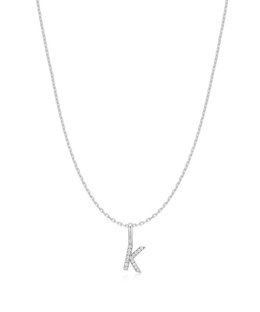 Ania Haie Silver Letter K Initial Necklace