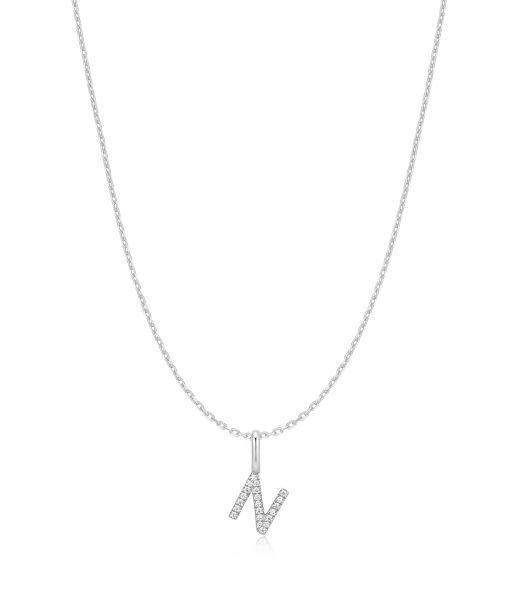 Ania Haie Silver Letter N Initial Necklace