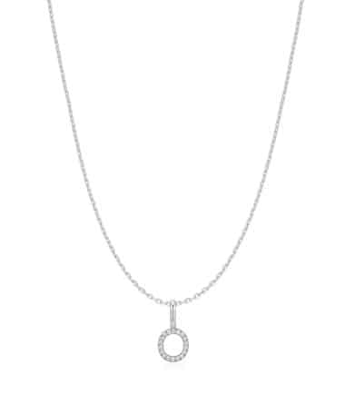 Ania Haie Silver Letter O Initial Necklace