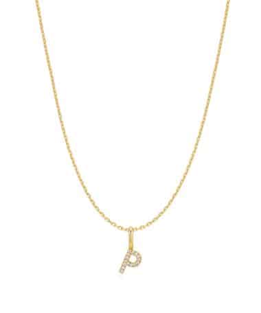Ania Haie Gold Letter P Initial Necklace