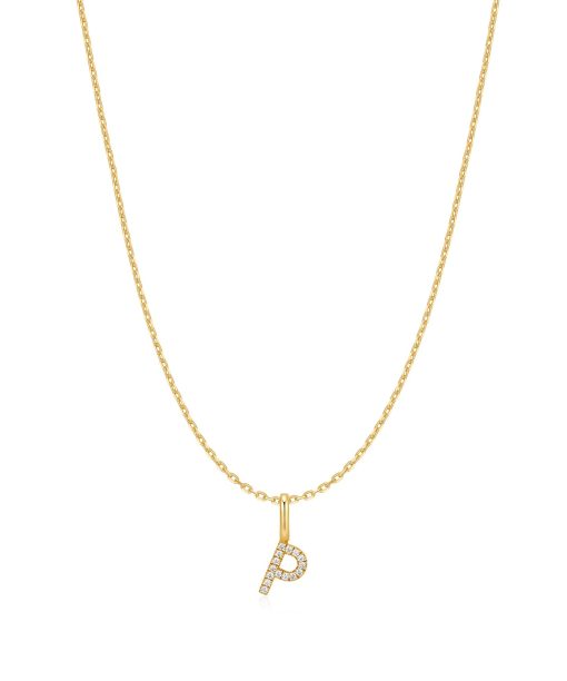 Ania Haie Gold Letter P Initial Necklace