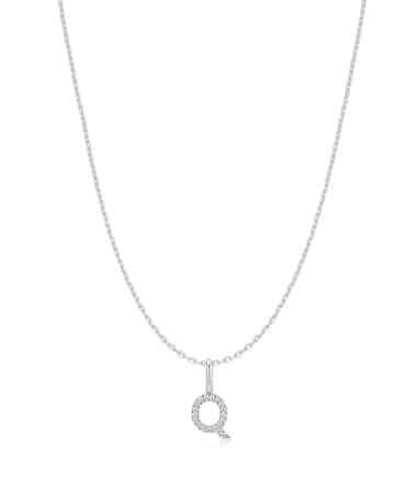 Ania Haie Silver Letter Q Initial Necklace