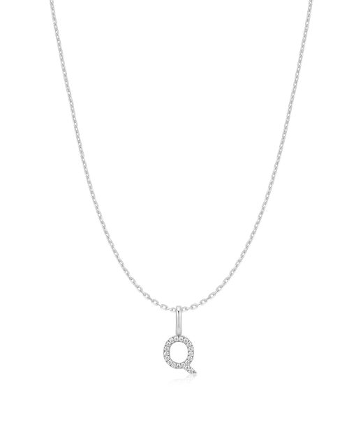 Ania Haie Silver Letter Q Initial Necklace