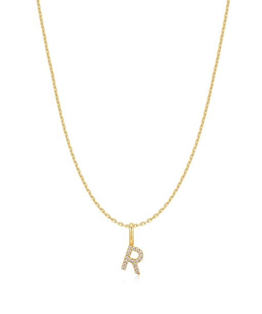 Ania Haie Gold Letter R Initial Necklace