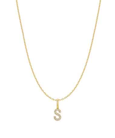 Ania Haie Gold Letter S Initial Necklace