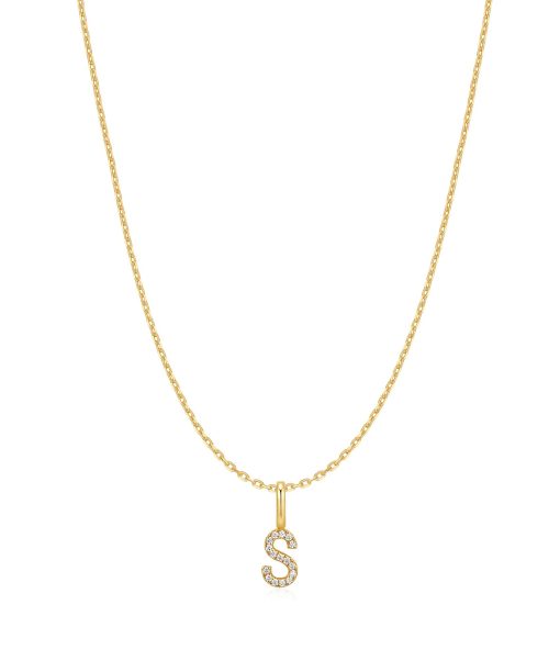 Ania Haie Gold Letter S Initial Necklace