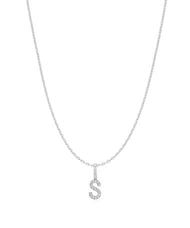 Ania Haie Silver Letter S Initial Necklace