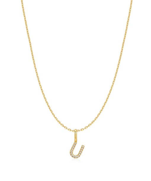 Ania Haie Gold Letter U Initial Necklace