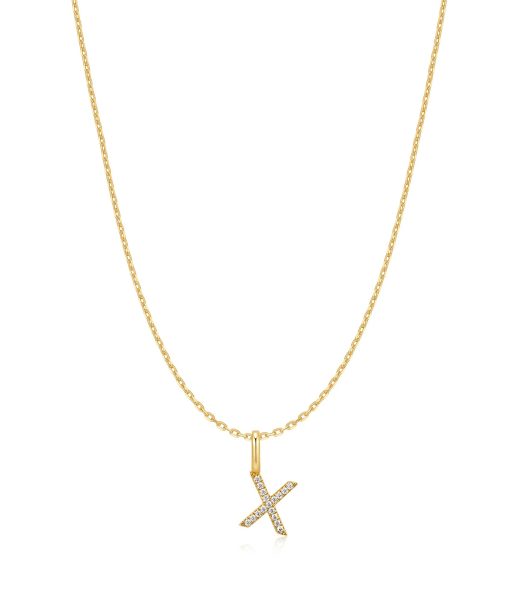 Ania Haie Gold Letter X Initial Necklace