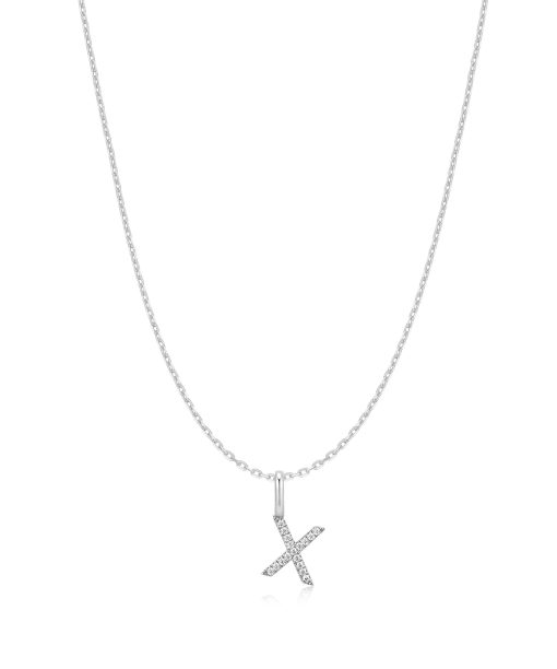 Ania Haie Silver Letter X Initial Necklace