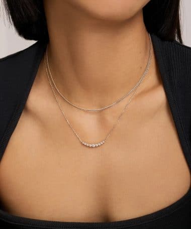 Alternative view of Ania Haie Silver Slim Curb Link Chain Necklace