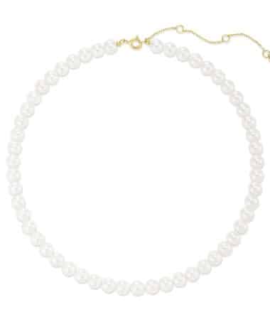 Ania Haie Gold Classic Shell Pearl Beaded Necklace