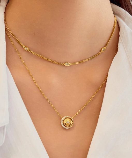 Alternative view of Ania Haie Gold Evil Eye Station Necklace