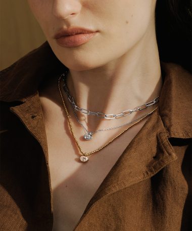Alternative view of Ania Haie Silver Bezel Organic Pebble Necklace