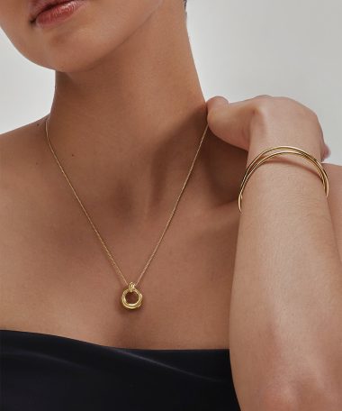 Alternative view of Ania Haie Gold Open Circle Necklace