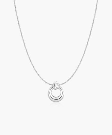 Ania Haie Silver Open Circle Necklace