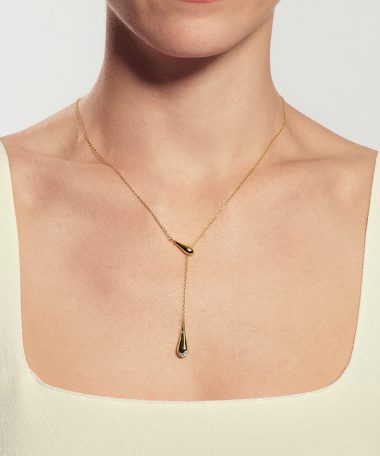 Alternative view of Ania Haie Gold Single-Slide Teardrop Necklace