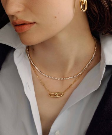 Alternative view of Ania Haie Gold Interlocked Necklace