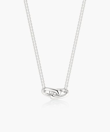 Ania Haie Silver Interlocked Necklace