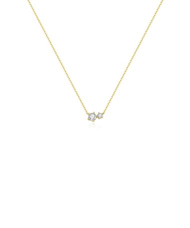 Ania Haie Gold Prong Set Duo Necklace