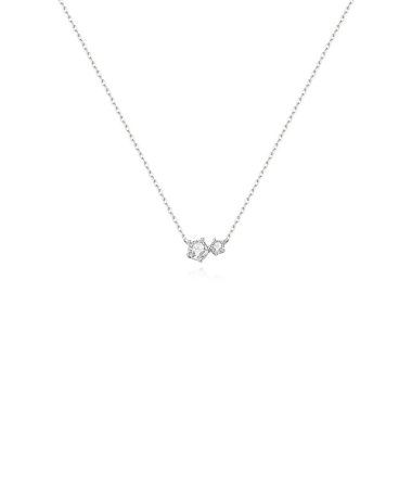 Ania Haie Silver Prong Set Duo Necklace
