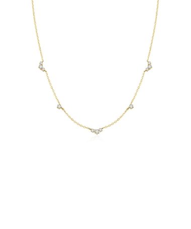 Ania Haie Gold Cluster & Single Station Necklace