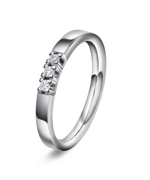 Ring i gull med diamanter 0,09 TWVS