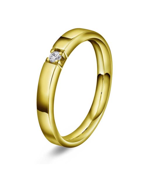 Ring i gull med diamanter 0,05 TWVS