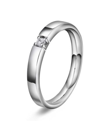 Ring i gull med diamanter 0,05 TWVS