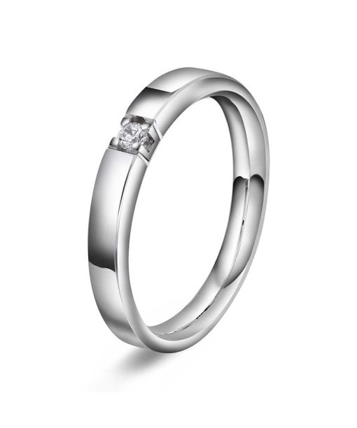 Ring i gull med diamanter 0,05 TWVS