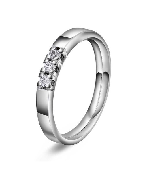 Ring i gull med diamanter 0,15 TWVS