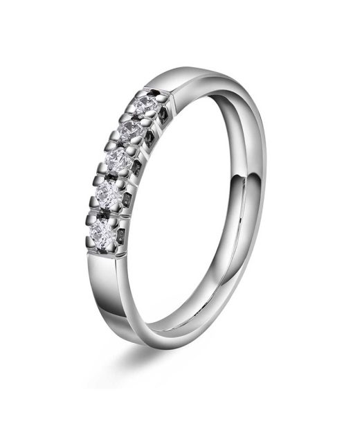 Ring i gull med diamanter 0,25 TWVS