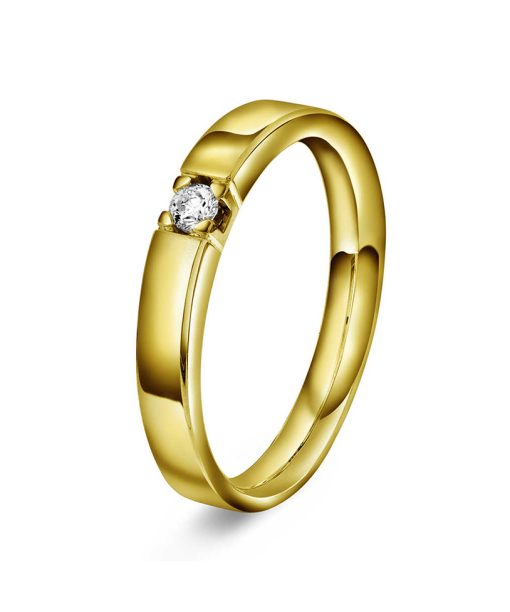 Ring i gull med diamanter 0,07 TWVS