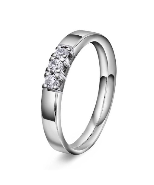 Ring i gull med diamanter 0,21 TWVS