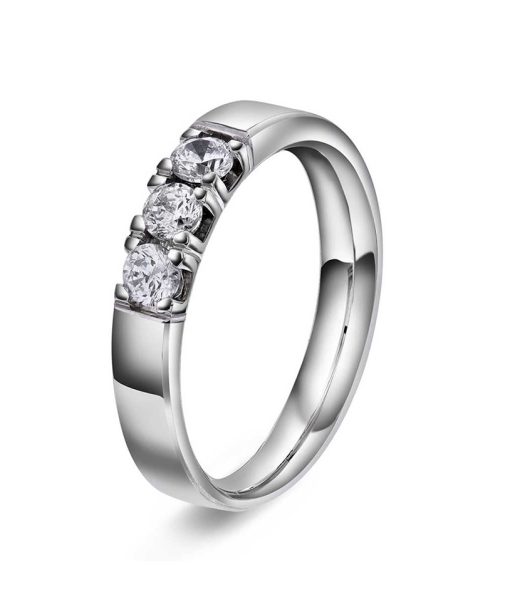 Ring i gull med diamanter 0,30 TWVS