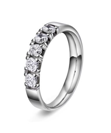 Ring i gull med diamanter 0,50 TWVS