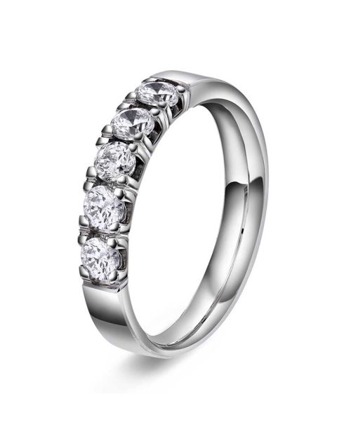 Ring i gull med diamanter 0,50 TWVS